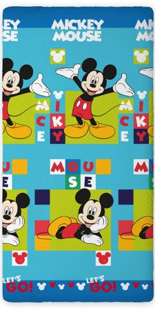 Bavlnené Napínací Prostěradlo Disney Mickey Mouse 02 90x200 cm