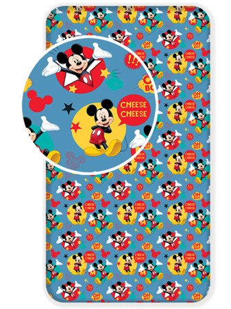 Bavlnené Napínací Prostěradlo Disney Mickey Mouse 17 90x200 cm