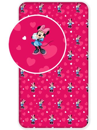 Bavlnené Napínací Prostěradlo Disney Minnie Mouse 17 90x200 cm