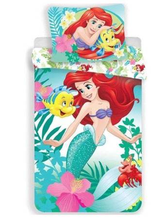 Bavlněné Povlečení Prostěradlo Disney Princess Ariel 