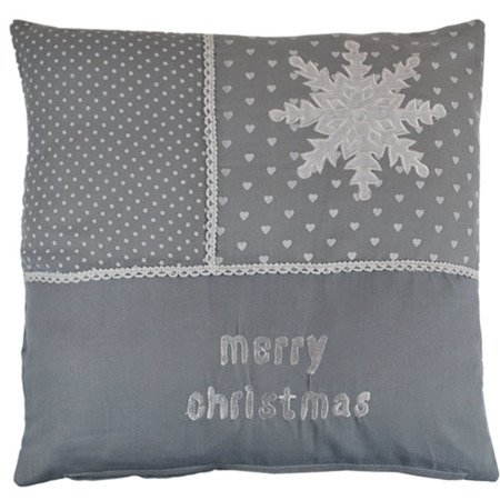 Dekorační Povlak na Polštář Vánoce Home Merry Grey 036 45x45 cm