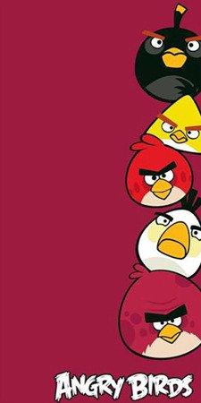 Dětská Osuška Angry Birds AB040 Dark Red 70x140 cm