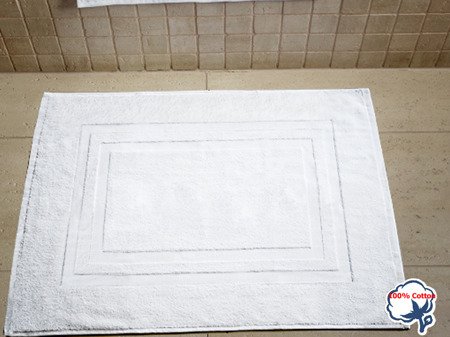 Koupelnové Předložky Hotelové Stripes 650 gsm Bílá 50x70 cm