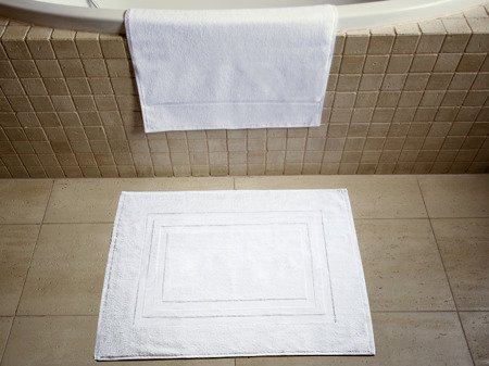 Koupelnové Předložky Hotelové Stripes 650 gsm Bílá 50x70 cm