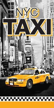 Plážové Ručníky Magic New York Taxi 70x140 cm