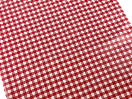 Ubrusy PVC s Textilním Podkladem  červená mřížka Florista 112-02 Rozměry