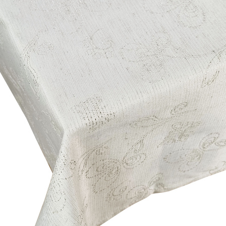 Ubrusy Úpravou Jacquard Ines Silver Beige 01