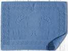 Bavlněné Koupelnové Předložky Feet Greek Modrý 50x70 cm
