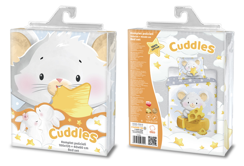 Dětské Povlečení 100x135+40x60 017 Myška