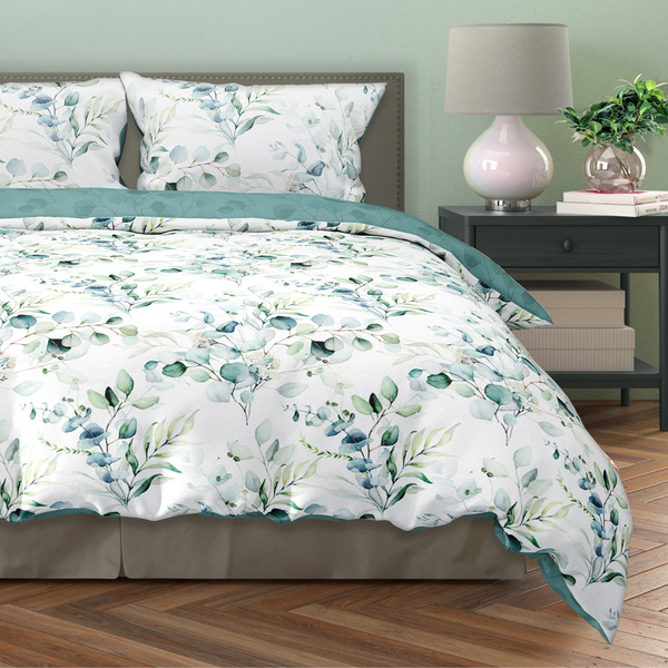 Sada Ložního Prádla Z Bavlněného Saténu 140x200+70x90 Milagro Verde 006