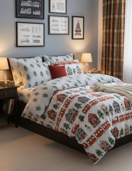 Bavlněné Povlečení 140x200+70x90 Scandic 075