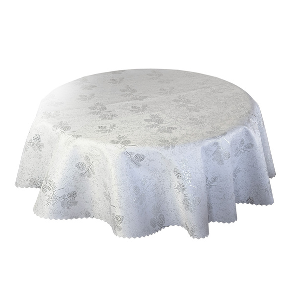 Oboustranně Ubrusy s Nešpinivou Úpravou Zlatý Sníh I Kulatý