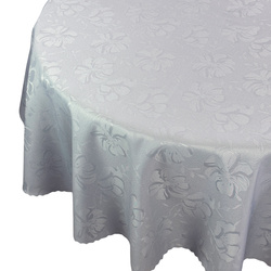 Ubrusy s Nešpinivou Úpravou Květiny 3329 Šedá Kulatý