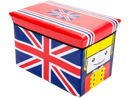 Úložné Boxy-Sedačky Pufa UK Flag SU-06 49x31x31 cm