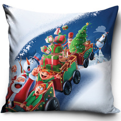 Dekorativní Vánoční Povlaky na Polštáře Santa Claus na Saních PNL237005 40x40 cm