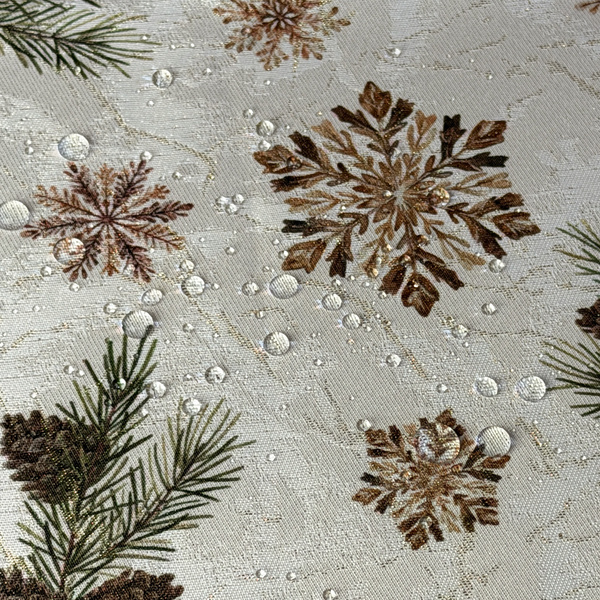 Oboustranně Ubrusy s Nešpinivou Úpravou Zlatý Sníh I