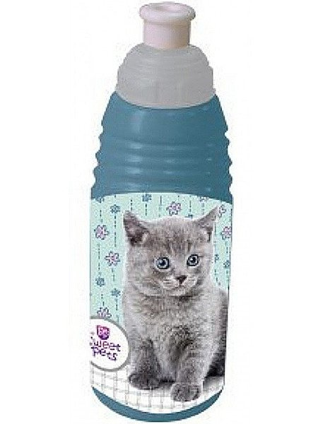Dětská Láhev na Pití Sweet Pets Kočka 470 ml