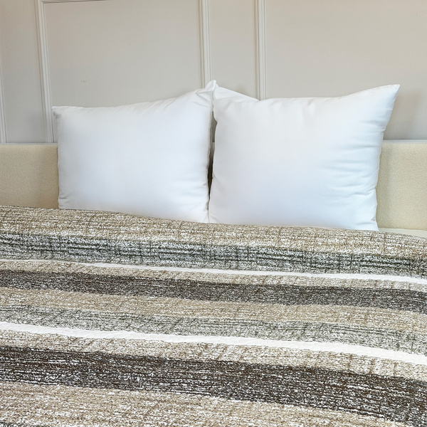 Dvoustranné Přehozy na Postel TAVIRA J-035 Brian Beige Bez Polštářů 220x240