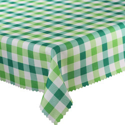 Ubrusy s Nešpinivou Úpravou Káro Zelená Kulatý