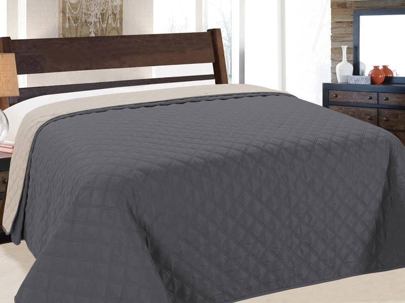 Dvoustranné Přehozy na Postel Vigo II Stříbrná Šedá 013- Bez Polštářů 170x210