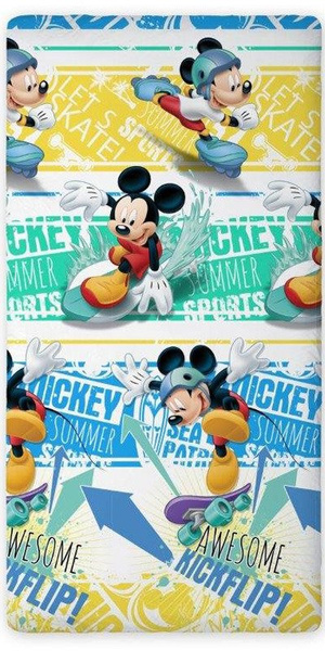 Bavlnené Prostěradlo Disney Mickey Mouse 01 160x200 cm