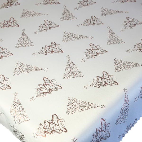 Oboustranně Ubrusy s Nešpinivou Úpravou Vánoční Strom Z-3401 Zlatý 