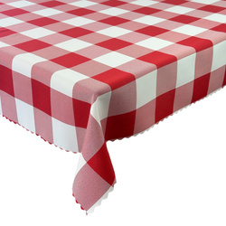 Ubrusy s Nešpinivou Úpravou Alice Káro Červený