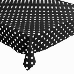 Ubrusy s Nešpinivou Úpravou Tečky Čierna