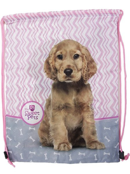 Taška na Tělocvik a Přezůvky Sweet Pets Pes  33x44 cm