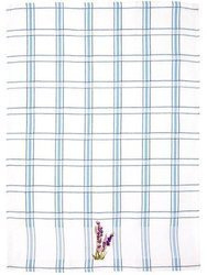 Bavlněné Kuchyňské Utěrky Lavender Bílá Modrý 45x65 cm