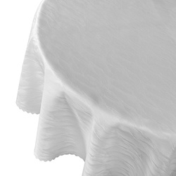 Ubrusy s Nešpinivou Úpravou Vlny 106 Bílá Kulatý