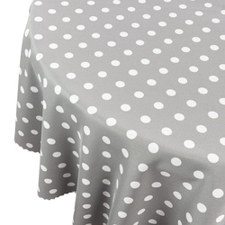 Ubrusy s Nešpinivou Úpravou Tečky Šedá Kulatý