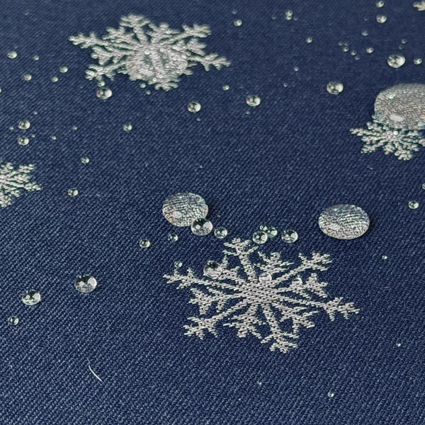 Oboustranně Ubrusy s Nešpinivou Úpravou zelená Sníh 1 Kulatý