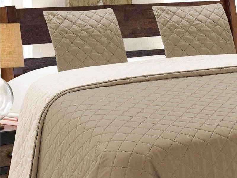 Dvoustranné Přehozy na Postel Vigo II Cappuccino Ecru 10 220x240+2x40x40