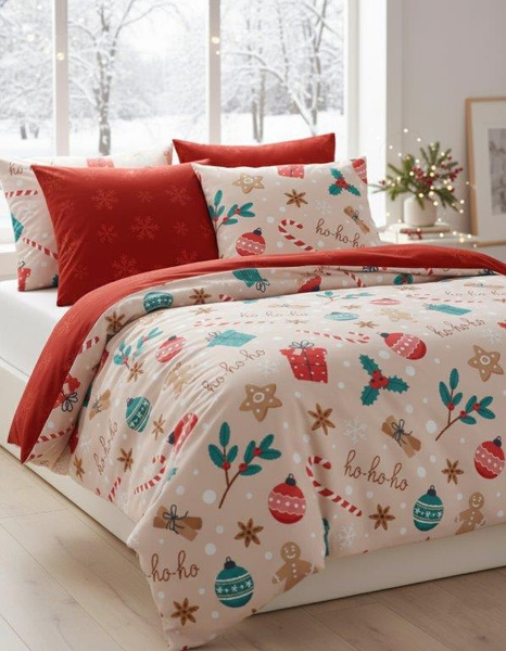 Bavlněné Povlečení 160x200+ 2x70x80 Scandic 082