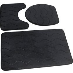 Koupelnové Předložky Sumba Černý 23 - Třídílný