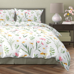 Sada LožníhoPrádla Z Bavlněného Saténu 160x200+ 2x70x80 Milagro Verde 002