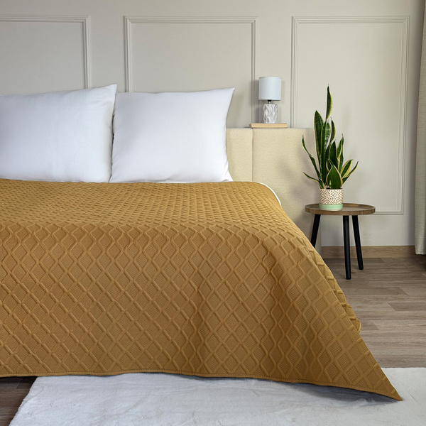 Dvoustranné Přehozy na Postel Parla 3D Hnedá Bez Polštářů 220x240