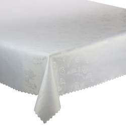 Ubrusy s Nešpinivou Úpravou Velikonoce 3348 Kuřecí Velikonoční Vajíčko Bílý