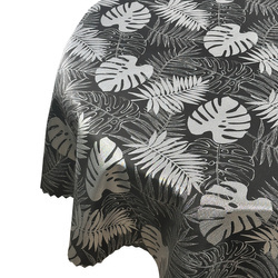 Oboustranně Ubrusy s Nešpinivou Úpravou Monstera opouští Golden Z-2771 Kulatý