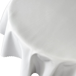 Ubrusy s Nešpinivou Úpravou 114 GN Bílá Kulatý