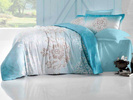 Bavlněné Povlečení Satin VALENTINI ILMA BLUE
