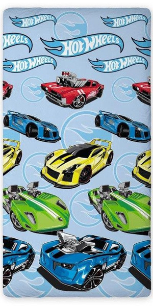 Bavlnené Prostěradlo Hot Wheels 01 160x200 cm
