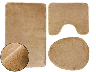 Koupelnové Předložky Lombok II béžový - 3 ks