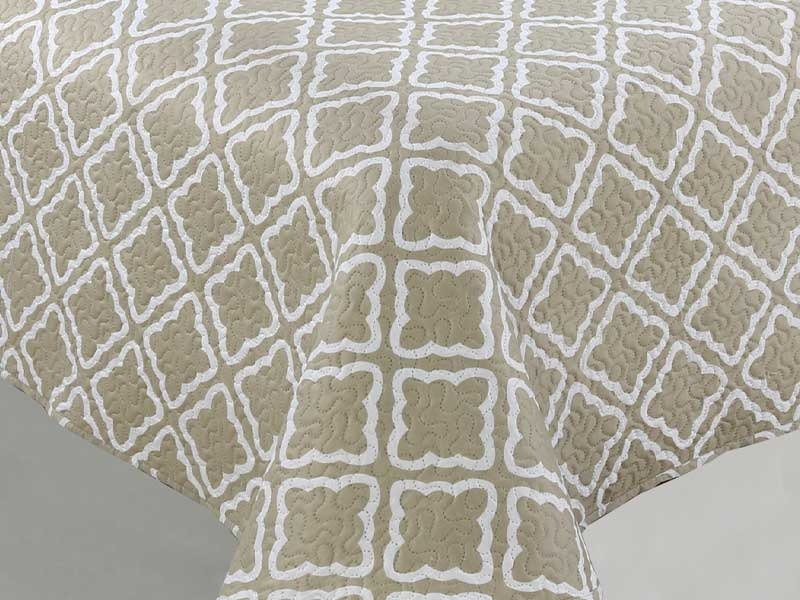 Dvoustranné Přehozy na Postel TAVIRA J-006 Stone 180x220+2x40x40