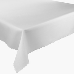 Venkovní Voděodolný polyesterový zahradní ubrus Bílý