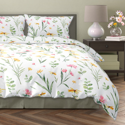 Sada Ložního Prádla Z Bavlněného Saténu 140x200+70x90 Milagro Verde 002