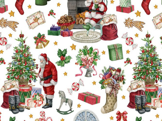 Ubrusy PVC s Textilním Podkladem Fantastik 1267-1 v rolích