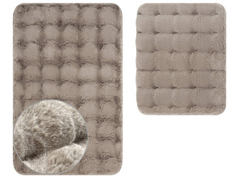 Koupelnové Předložky Aruba 3D Béžová Taupe - 2 ks