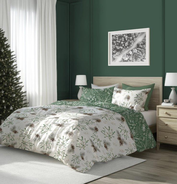 Bavlněné Povlečení 220x200+ 2x70x80 Scandic 083